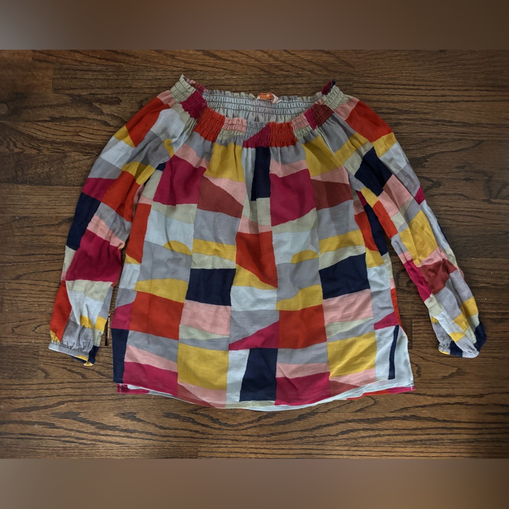 Tory Burch Multicolor patchwork Top sz Small - image 1